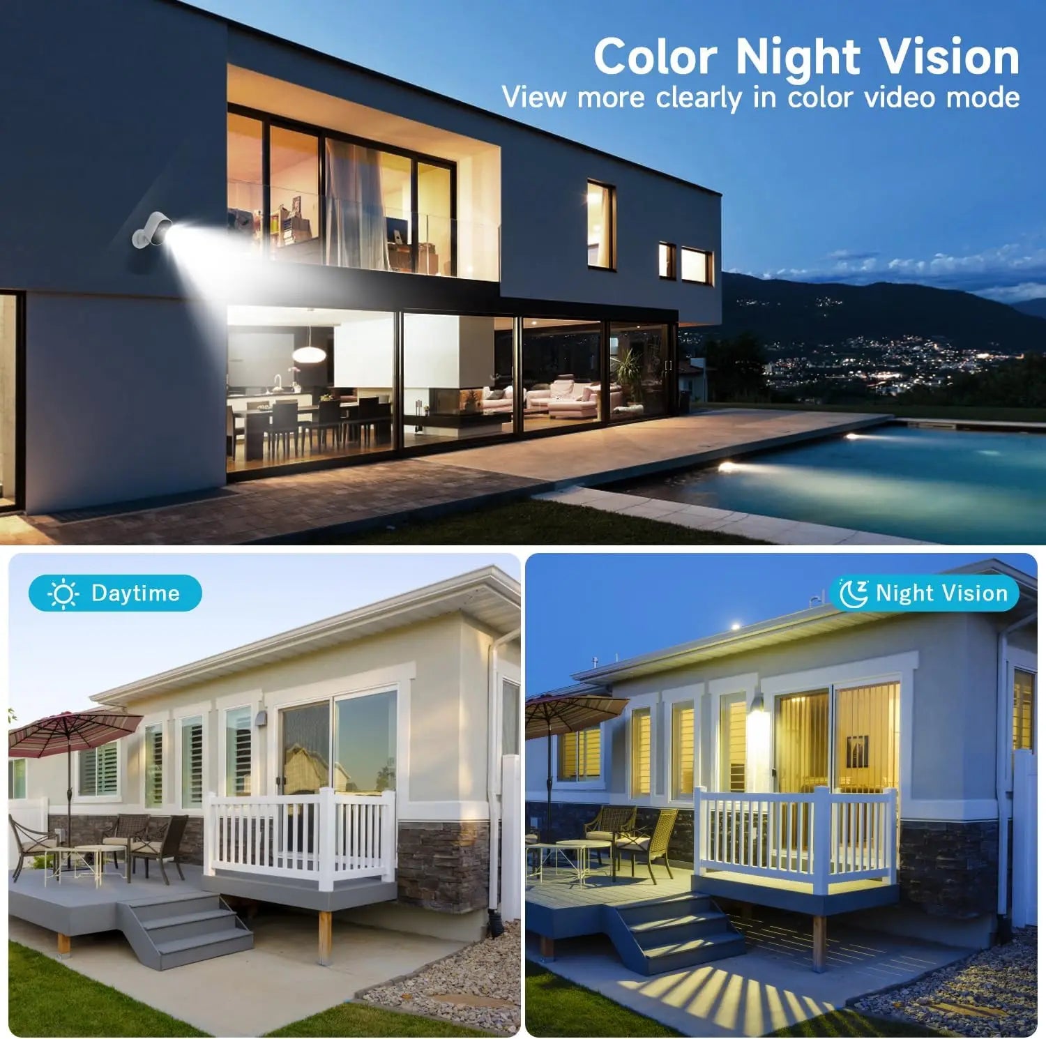 1080P WiFi Solar Camera Outdoor Wireless Solar Battery Powered Security Camera PIR Motion Alarm TF Cloud Audio Night Vision