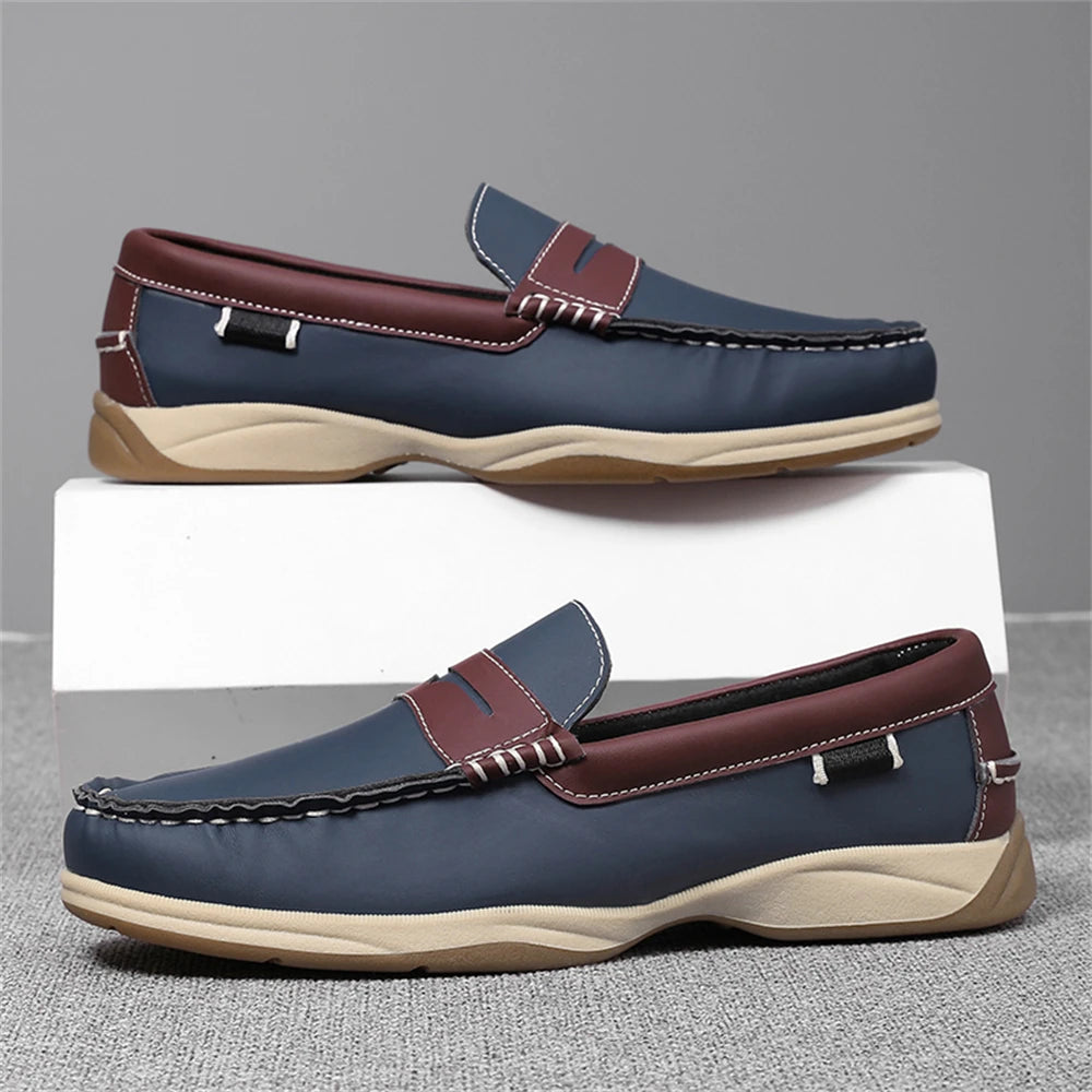 Men's Business Casual Loafers Shoes for Office Travel And Vacation Durable Elegant TPR Outsole Formal Shoes