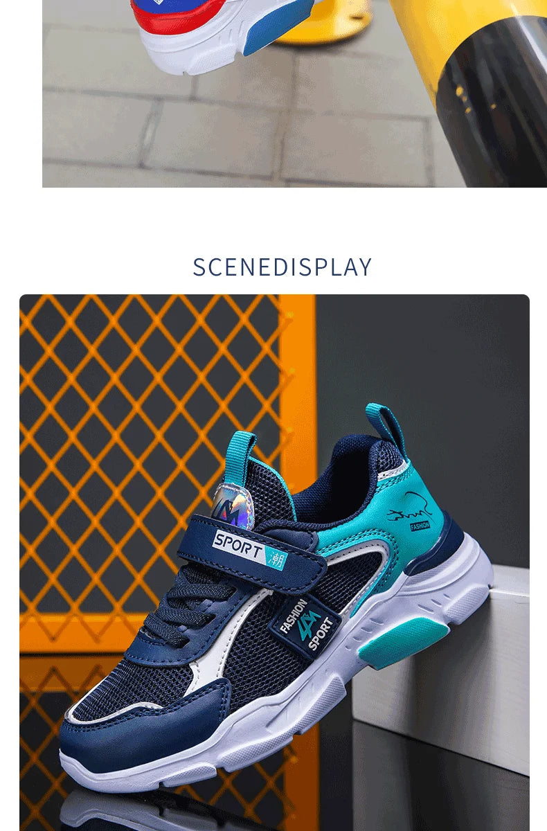 Kid Sneakers Sport Shoes for Boys Girls Fashion Children Breathable Mesh Comfort Casual Non-Slip Outdoor Running Shoes