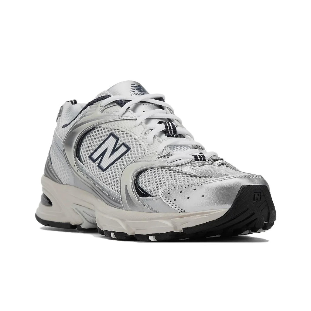 New Balance NB 530 Spring Low-Top Running Shoe, Unisex, Silver and White
