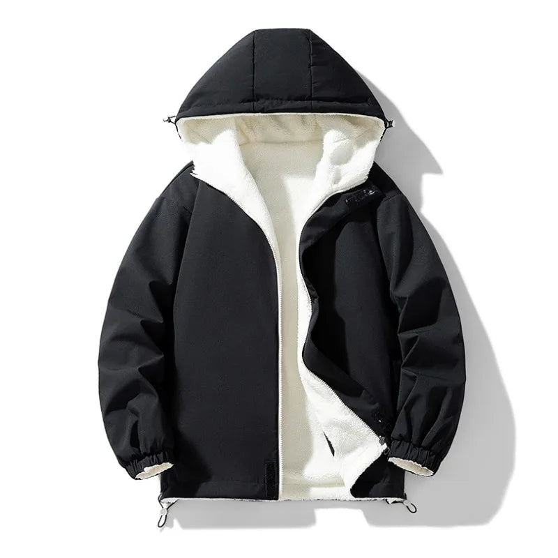 New Autumn and Winter Outerwear for Men, Loose Casual Hooded, Thick, Warm, Comfortable, Versatile, High-quality Jacket for Men