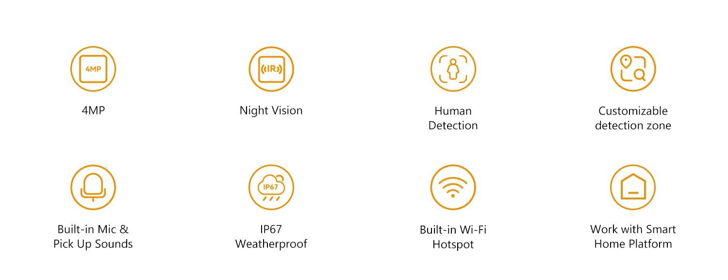 IMOU Outdoor Bullet 2C 5MP Wifi Camera Weatherproof AI Human Detection Outdoor Surveillance ip Camera