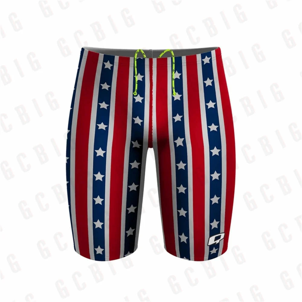 Mens Summer Trunks Swimwear Training Swim Shorts Trunks Swimsuits Boy Jammers Sports Surf Shorts Beach Volleyball Swimming Pants