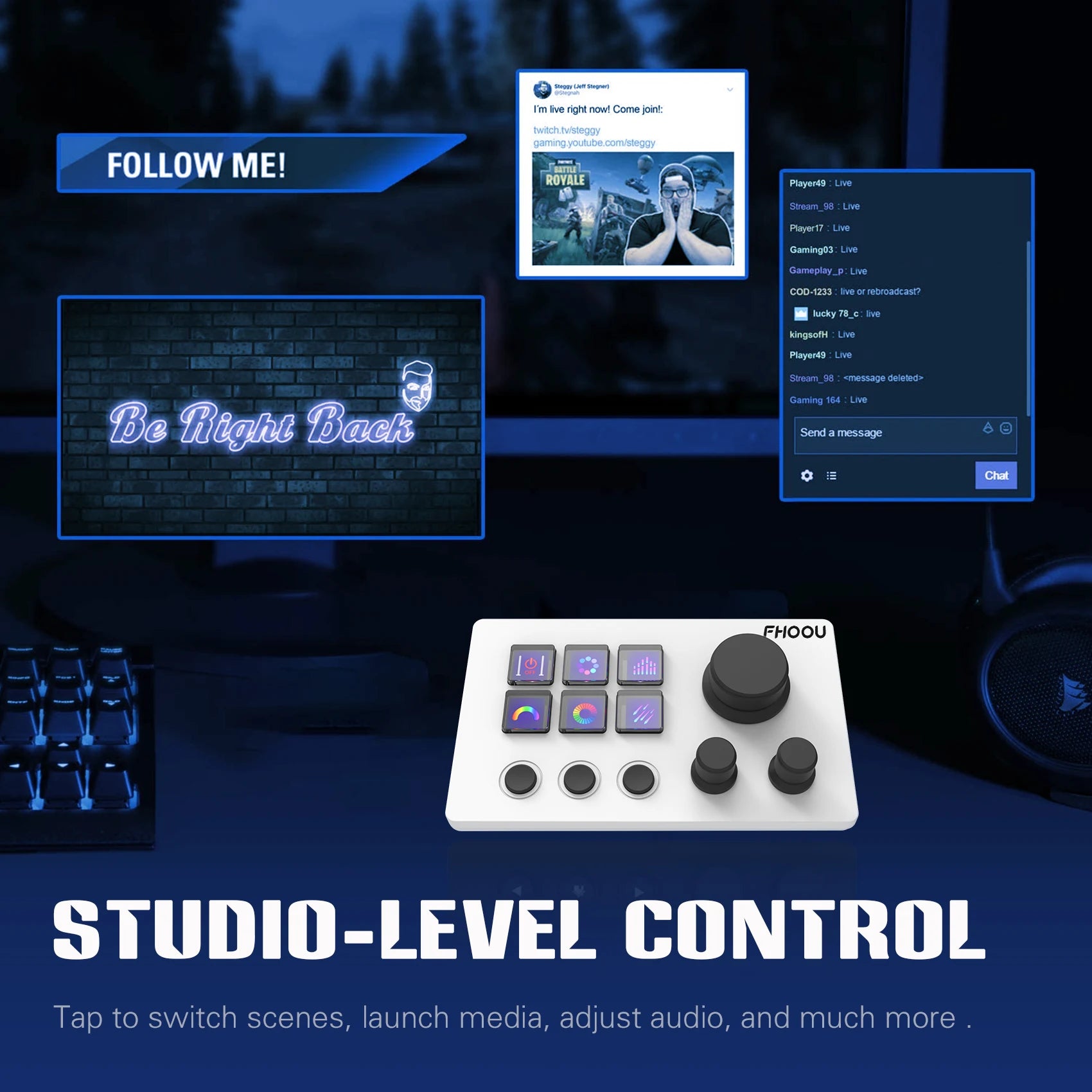 Mirabox N3 Streamdeck Keypad Screen Knob Customization Macro Mini Keyboard Visual Desktop Console For Desktop Computer Gifts