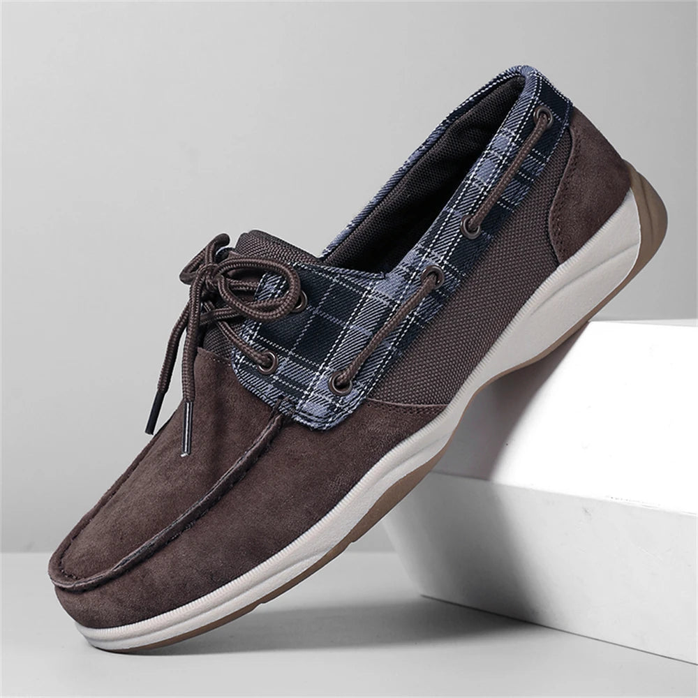 Men's Plus Size Luxury Boat Loafers - Premium PU Upper, Breathable Lining, Soft Insoles, Anti-Slip Sole, Lightweight & Comfortab