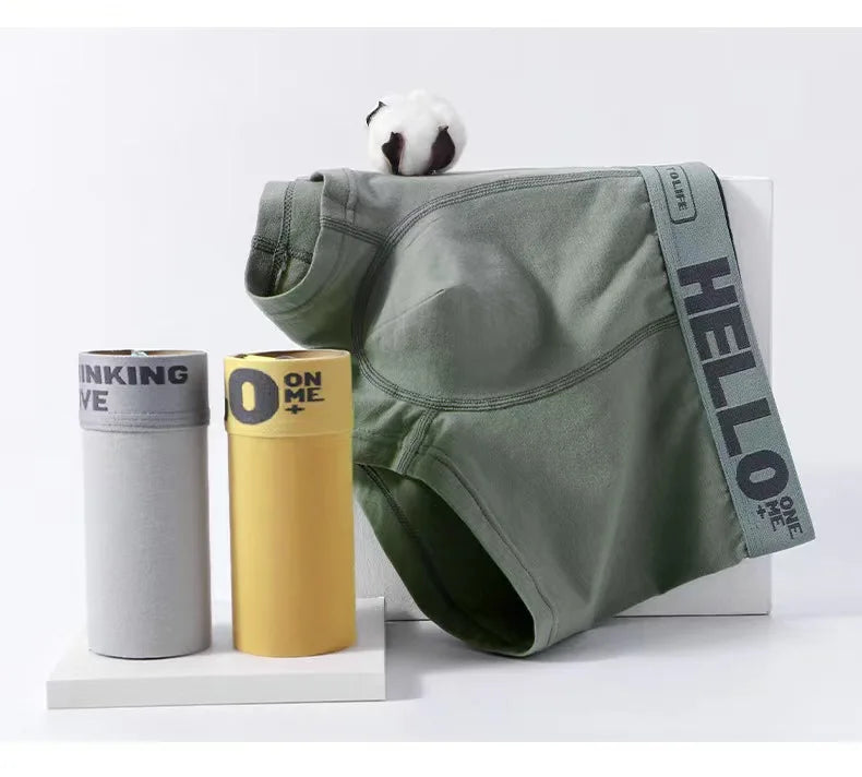 1-5PCS men's underwear mid-waist breathable and comfortable teenage boxer men's underwear