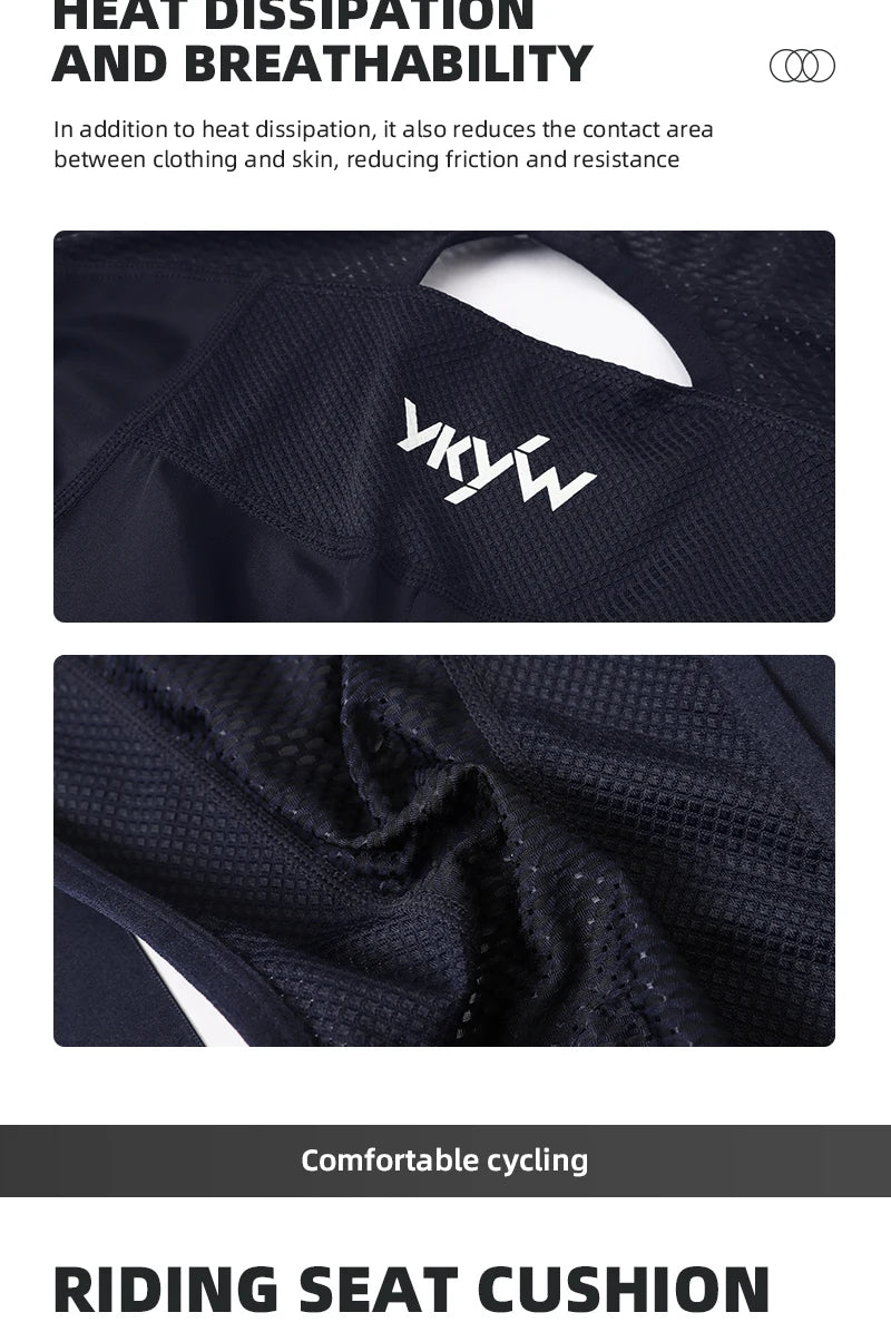 YKYWBIKE Men's Cycling Bib Long Pants Spring Autumn Long Cycling Pants Bib Road Bike Pants Bib Tights Cycling Bib Pants