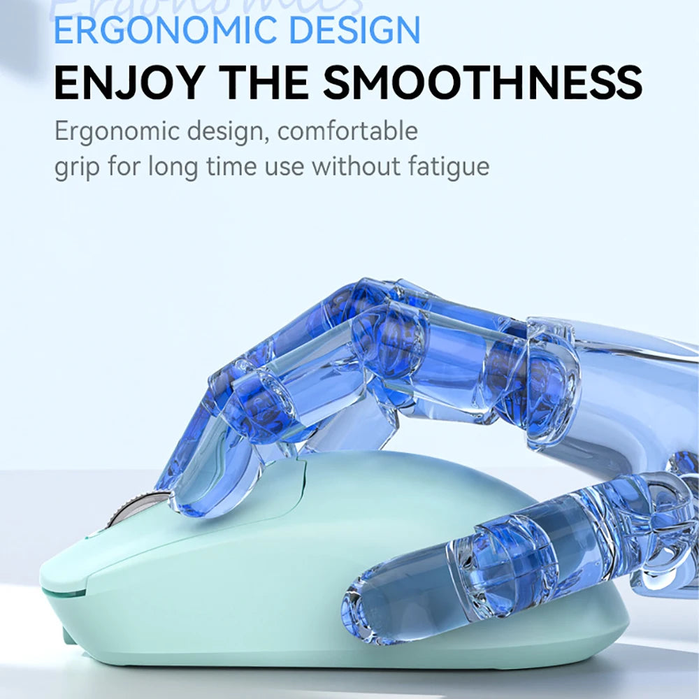 Dual Mode Bluetooth 5.4 Mouse 2.4G Wireless Mouse Rechargeable Slient Mouse Gaming Mouse Ergonomic Mice for PC Laptop Macbook