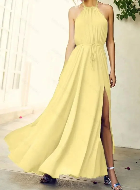 2024 Summer Long Dress High Split Boho Beach Dress Tunic Maxi Dress Women Evening Party Dress Sundress Vestidos de festa XXL