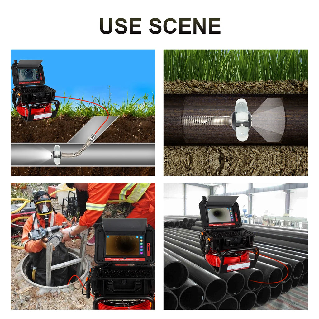 512Hz Transmitter Sonde for Pipeline Location Endoscope Image Self-Leveling DVR,SYANSPAN 23mm Drain Pipe Inspection Camera IP68