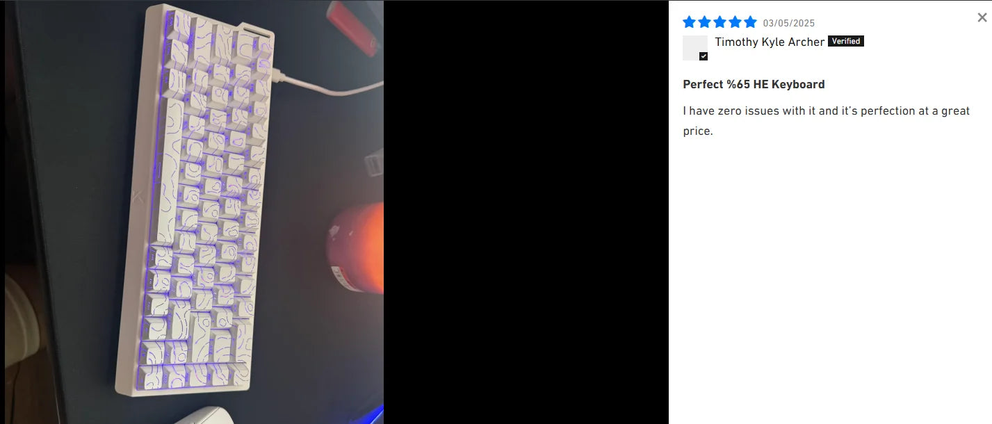 MCHOSE ACE68 Magnetic Keyboard 0.125ms 128K Sampling Rate Wired Mechanical ACE60 Pro for Gaming 0.01mm RapidTrigg 8000Hz SOCD/Rs