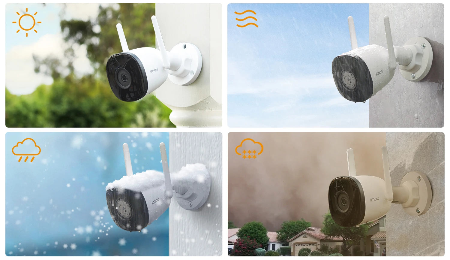 IMOU Outdoor Bullet 2C 5MP Wifi Camera Weatherproof AI Human Detection Outdoor Surveillance ip Camera