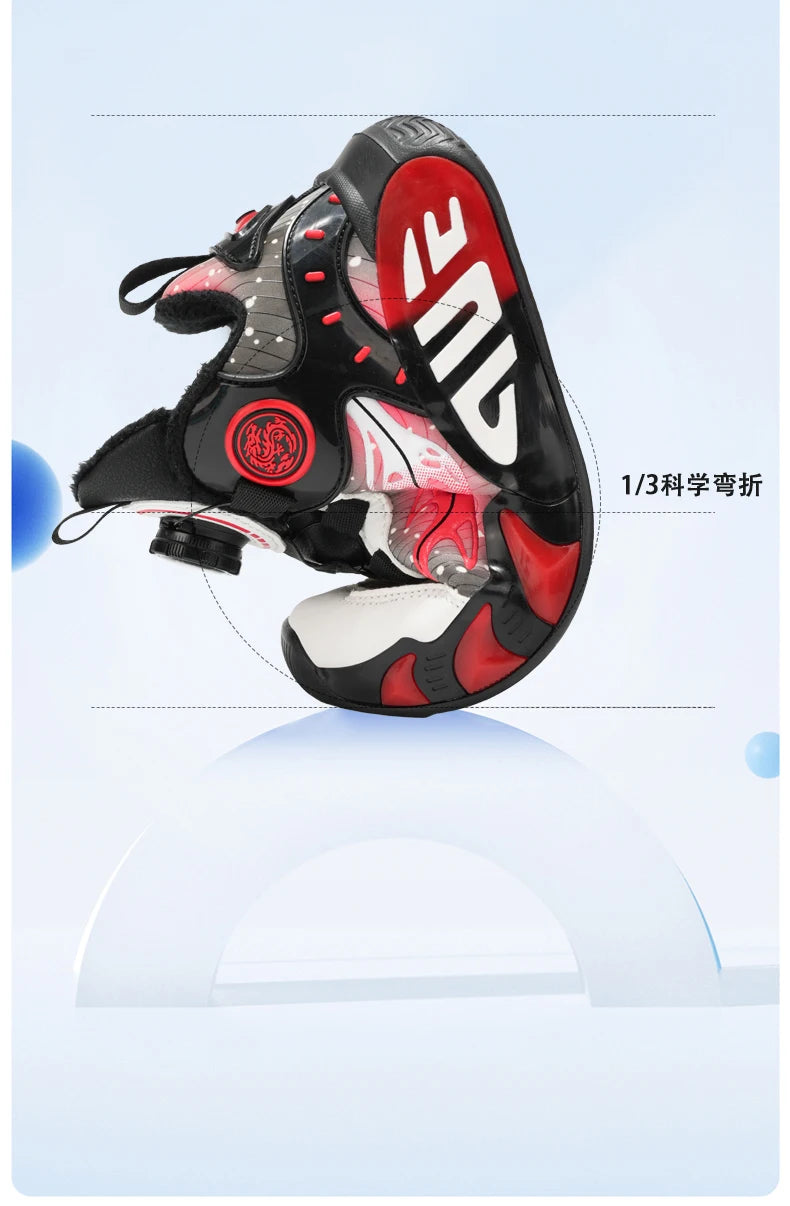 New Kids Sneakers Winter Warm Cotton Shoes for Children Casual Sports Shoes Boys Girls Anti-slippery Waterproof Tennis Trainers