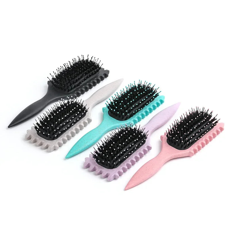 Salon Styling Curly Hair Styling Brush Curl Hair Brush for Combing and Shaping Men's and Women's Curls Reduce Pulling Tools