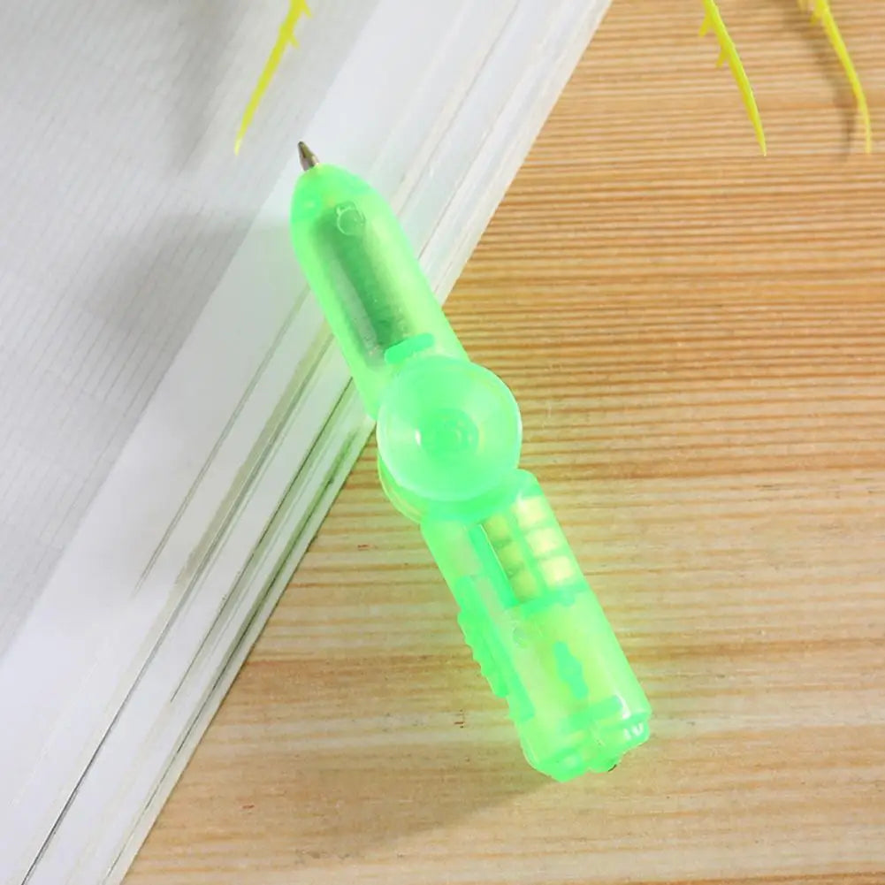 LED Pen Ball Pen Fidget Spinner Hand Top Glow In Dark Light EDC Stress Relief Toys Kids Toy Gift Office School Supplie
