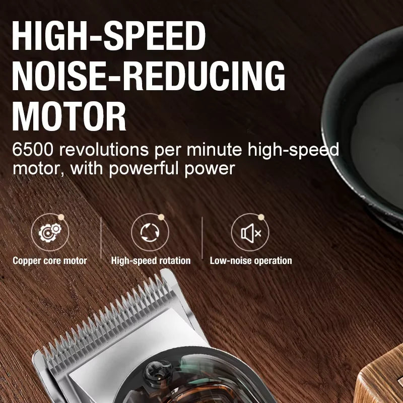 All metal men's hair clipper, electric push clipper, household electric hair clipper, hair salon, high-power pet clipper