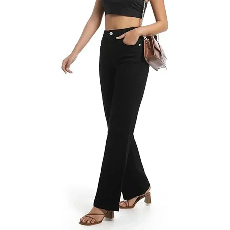 2025 Female Straight Leg Jeans Women Low Rise Stretch Gray Denim Pants Lady Solid Color Daily Office Cheap Long Jeans Trousers