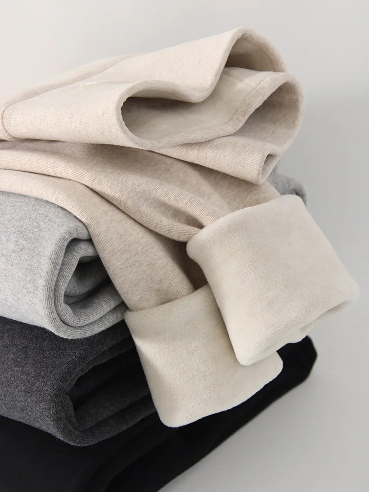 Winter Warm Leggings Women Black High Waist Skinny Warm Formal Pants Stretch Thick Fleece Women's Leggings Winter Outwear 2025