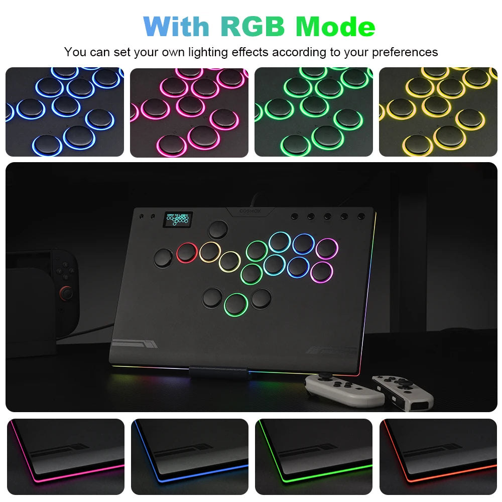 Haute42 M-Ultra Gen 2 Aluminium Alloy Leverless Hitbox Controller  For PC/ Ps4 / ps5/Steam Stickless Arcade Stick Controller