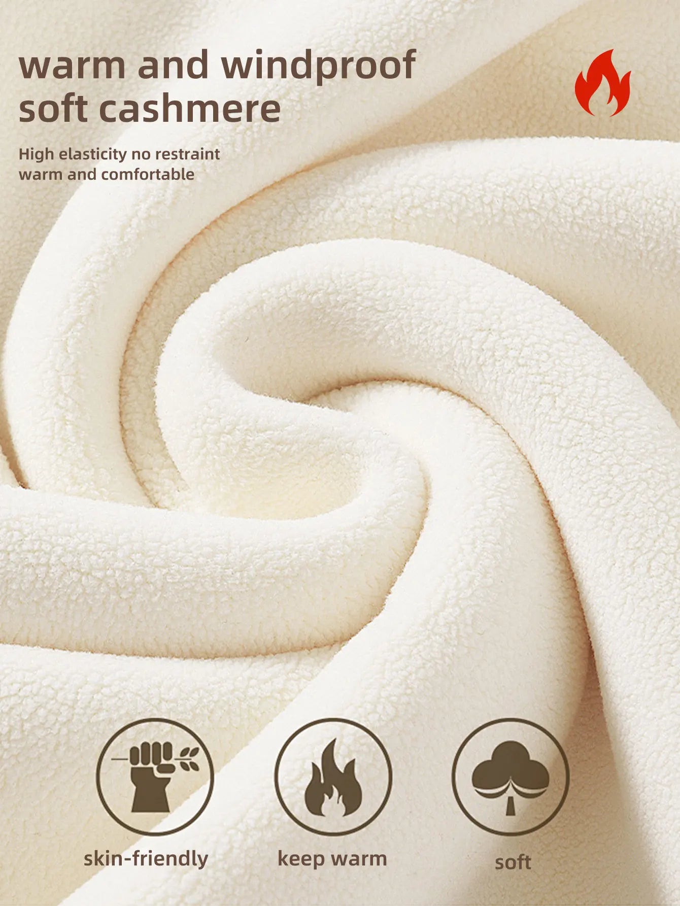 1 pair of women's black wool lined bell bottom pants - winter thick pants with plush lining, warm tight pants with plush lining