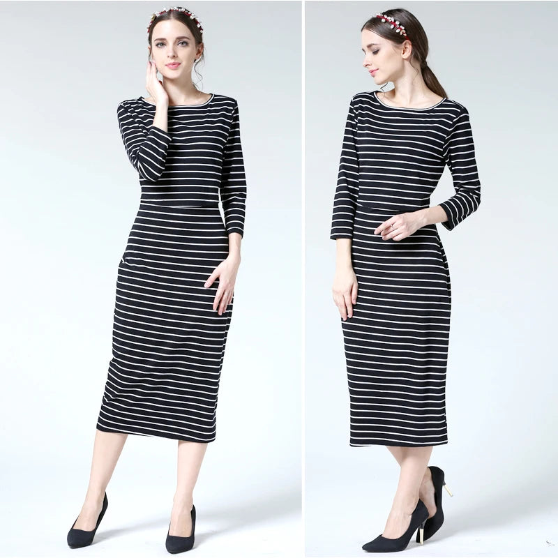 New Spring Striped Maternity Breastfeeding Dresses Pregnancy Clothes Women Pregnant Nursing Lactation Dress Drop Shipping