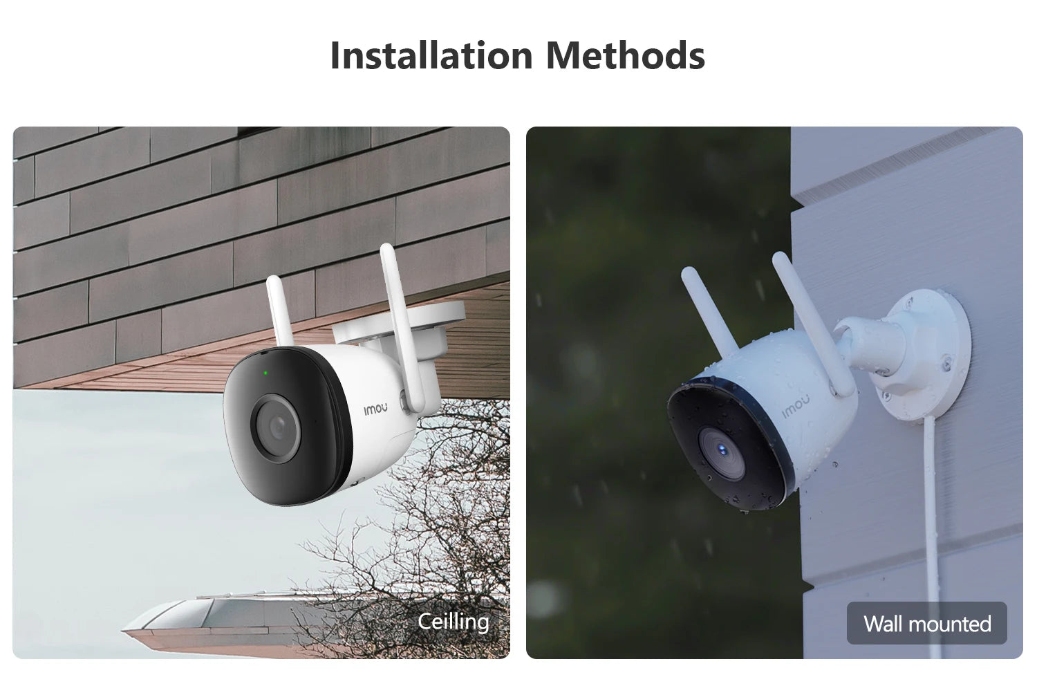 IMOU Outdoor Bullet 2C 5MP Wifi Camera Weatherproof AI Human Detection Outdoor Surveillance ip Camera