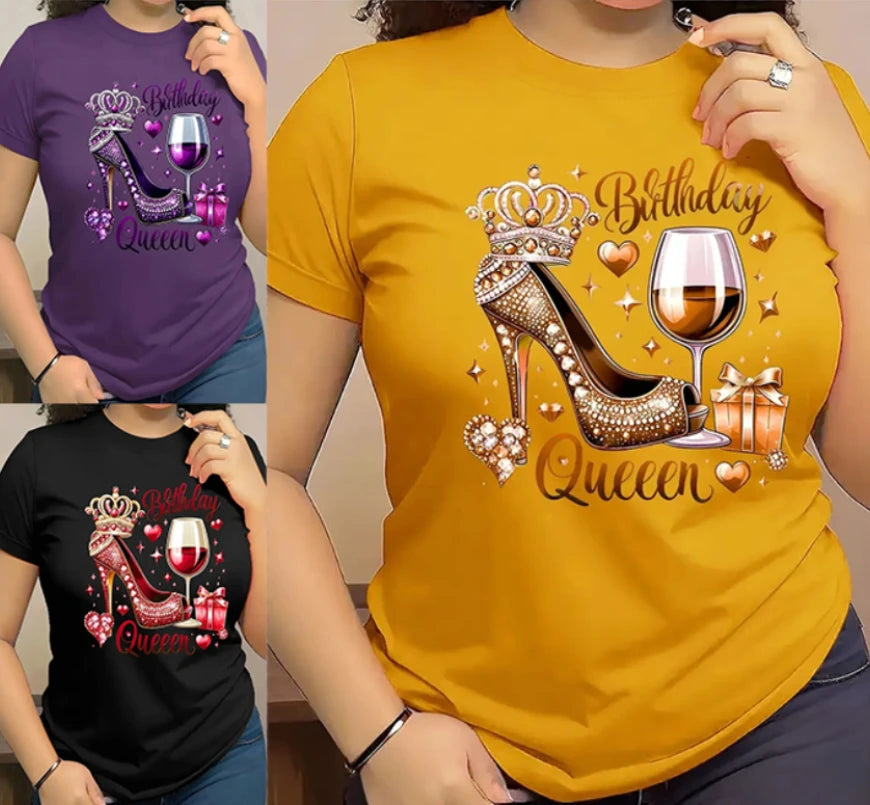 Women's 3D Graphic Print T-Shirt Casual Short Sleeve Crew Neck Top, Ideal for Birthday or Friend Gift for Outdoor Daily Sports