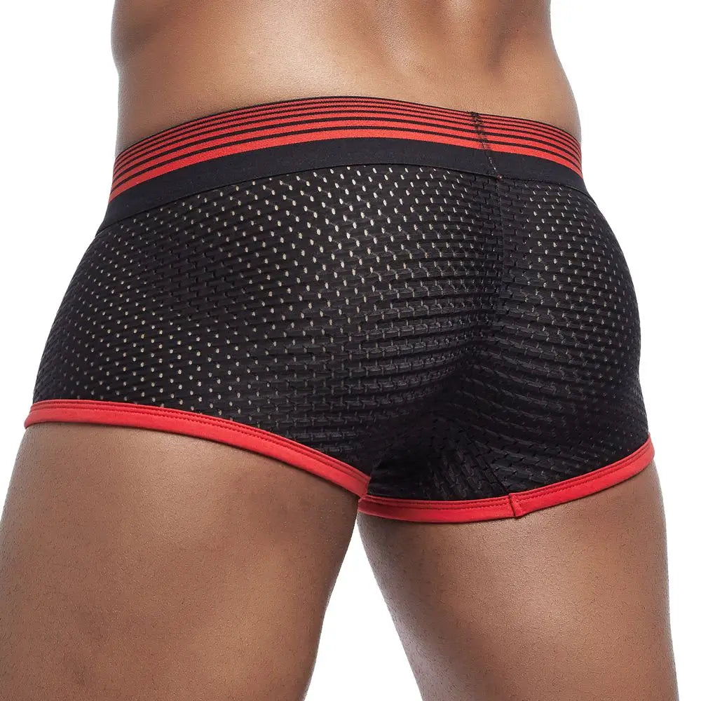 JOCKMAIL 4PCS/Lot Boxer Men Mesh Breathable Boxershorts Men Underwear Shorts Panties Men Cuecas Boxer Underpants Calzoncillos