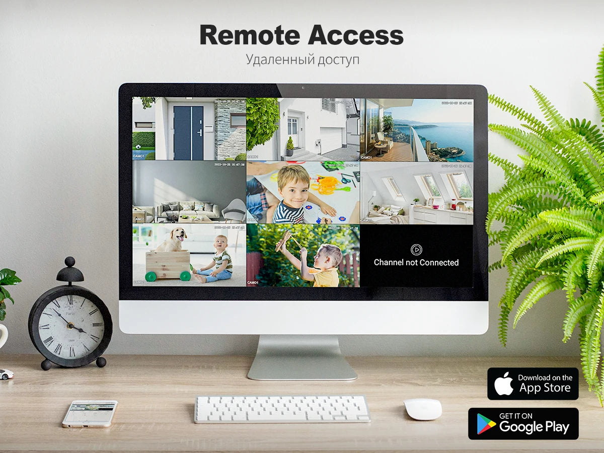 Techage HD 8MP POE IP Camera Outdoor Audio Dual Lens CCTV Video Smart AI Security Camera PTZ Security Surveillance System NVR