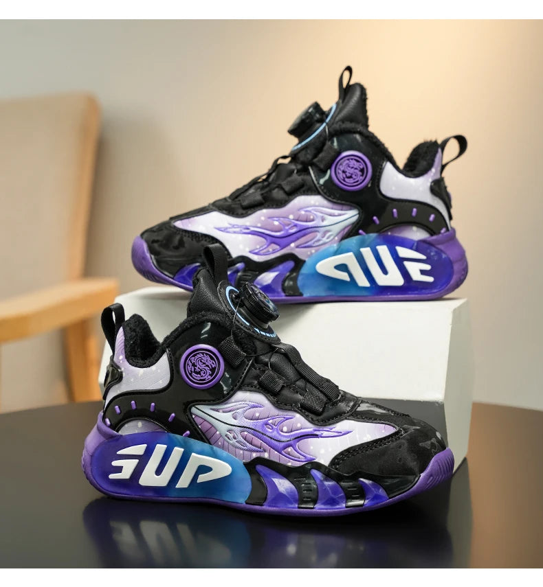 New Kids Sneakers Winter Warm Cotton Shoes for Children Casual Sports Shoes Boys Girls Anti-slippery Waterproof Tennis Trainers