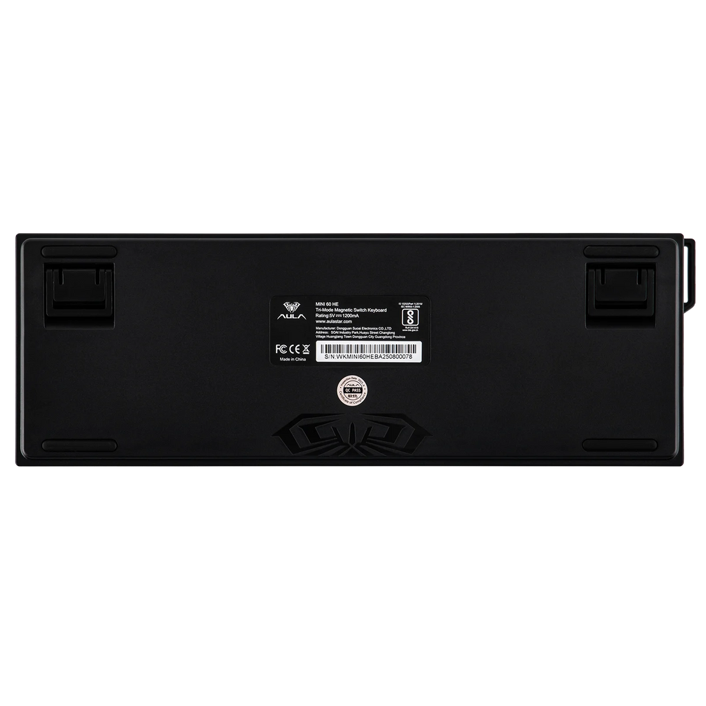 AULA MINI60 HE MAX 60% ANSI US Layout Wired/BT/2.4Ghz Wireless Hall Effect Mechanical Gaming Keyboard 8K Hz Polling for WIN/Mac