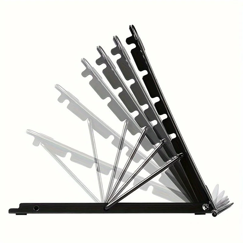 1 adjustable metal laptop folding stand base, foldable light box light stand, adjustable.