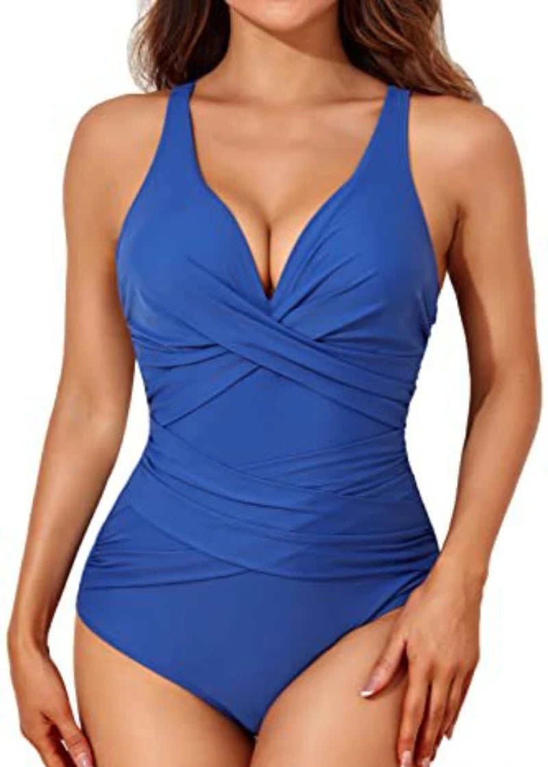 Vintage One Piece Swimsuit Sexy Printed Swimming Suit for Women Summer Monokini Swimwear Bathing Suits Boho Ladies Swimsuits