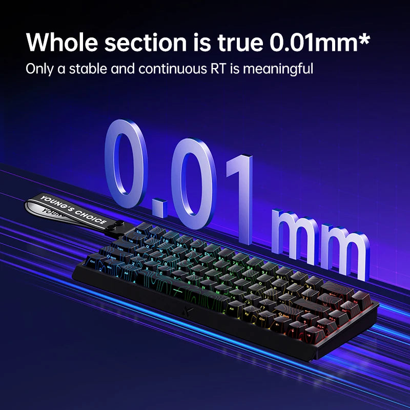MCHOSE ACE68 Magnetic Keyboard 0.125ms 128K Sampling Rate Wired Mechanical ACE60 Pro for Gaming 0.01mm RapidTrigg 8000Hz SOCD/Rs