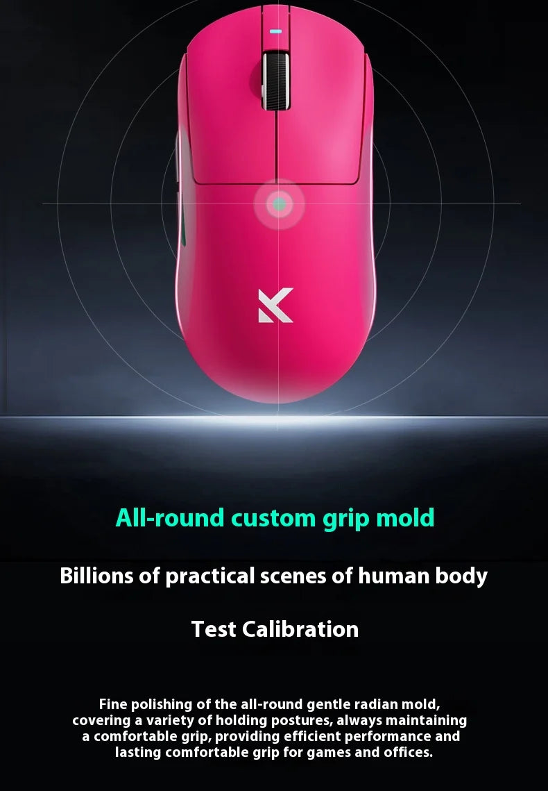 MCHOSE A7 Ultra Mouse Esports GamesThree Modes Pro Wireless Bluetooth PAW3395 Lightweight Laptop Office Mouse Support Ergonomics