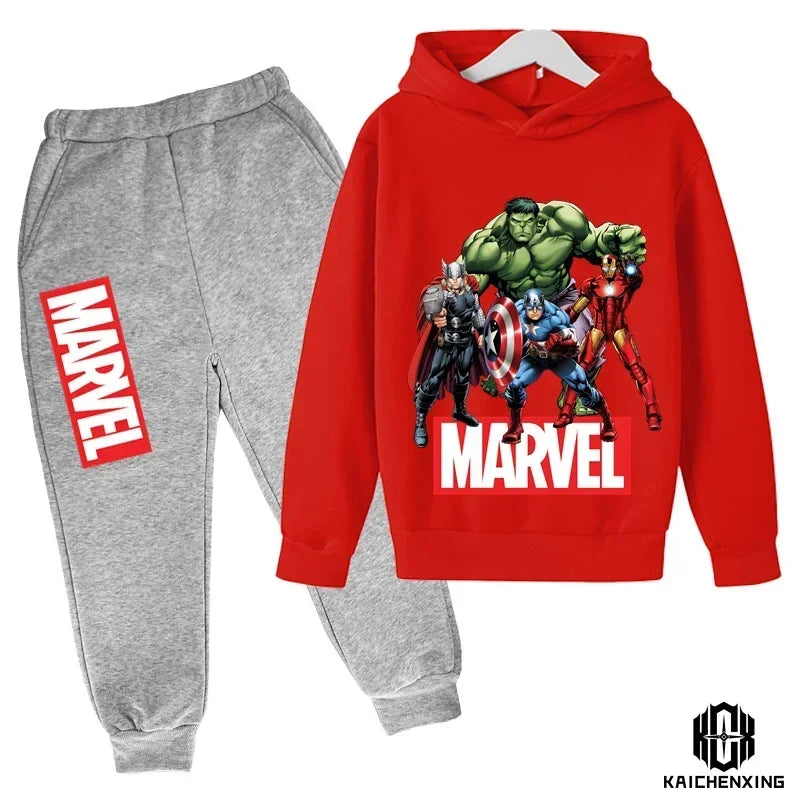 Hulk Hoodies Kids Tracksuits Boy Girl Spring autumn winter Sweatshirt Clothes Set Marvel- Super heros Hooded Pants Suit Children