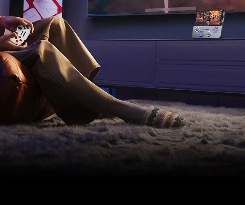 2025 New E5ultra Handheld Game Console With Dual Systems 6+128 Running Memory Cloud Gaming 5-Inch Ips Hall Joystick Game Console