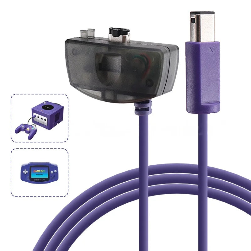 1.8m Game Console Cable for NGC to GBA HYPER Link Cable for Nintendo Game Boy Advance Game Cube Gamepad Extension Cable Adapter