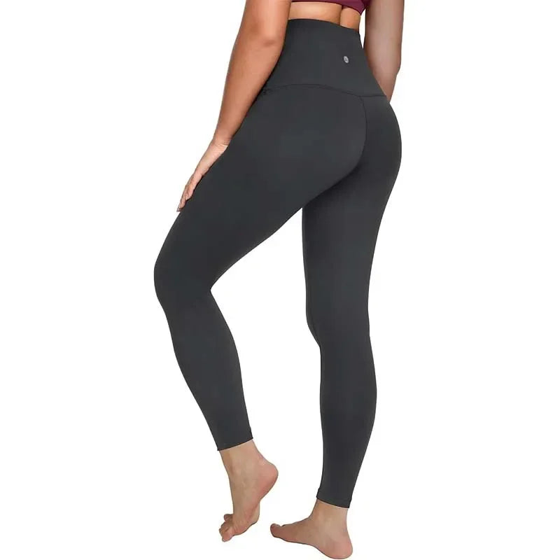 Workout Leggings for Women 25"  -  High Waisted Tummy Control Yoga Pants Butt Lifting Gym Training