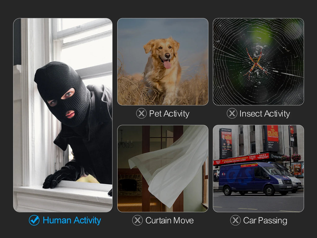 Techage UHD 4K 5MP 8MP IP Camera Red-Blue Light Alert Human Detection Night Vision PoE Security CCTV camera Protection Video