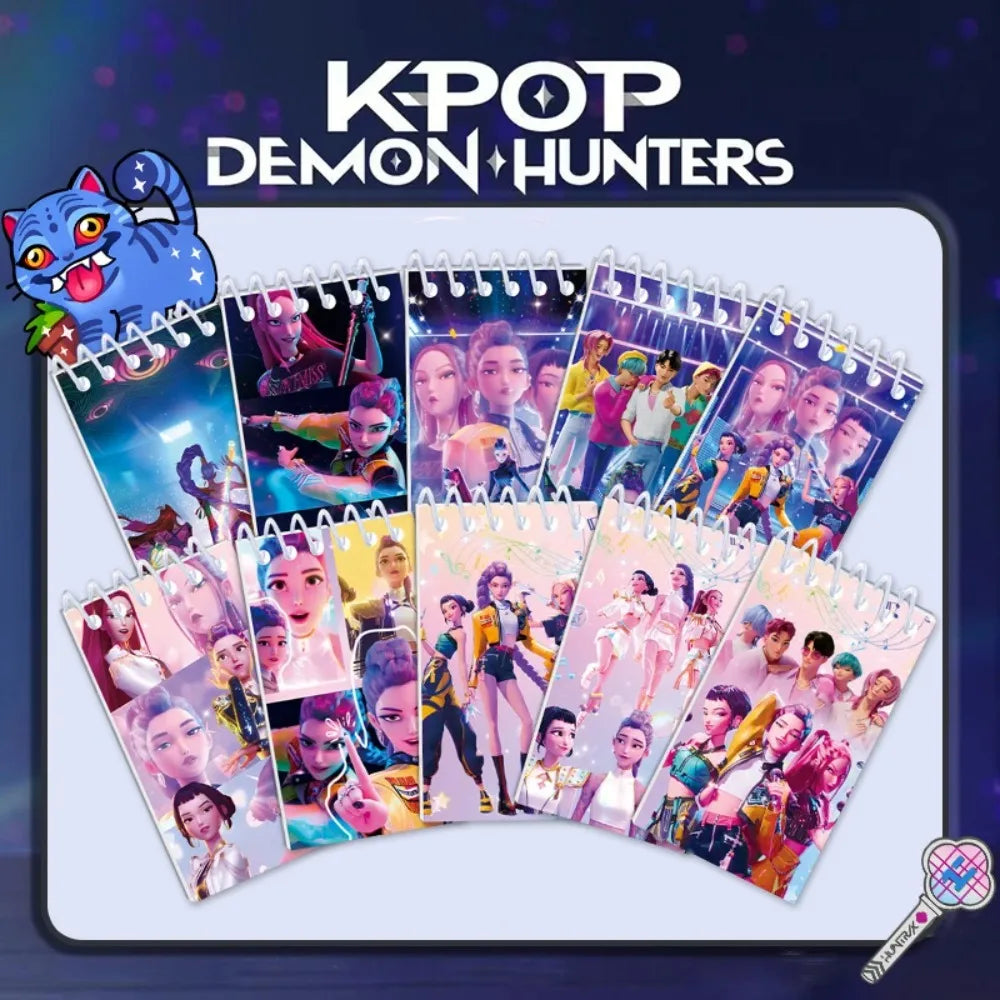 Kpop Demon Coil Notebook, Huntrix Anime Book, Decorative Notebook, Party Gift for Guests, Birthday Party Supplies, Kpop Warrior