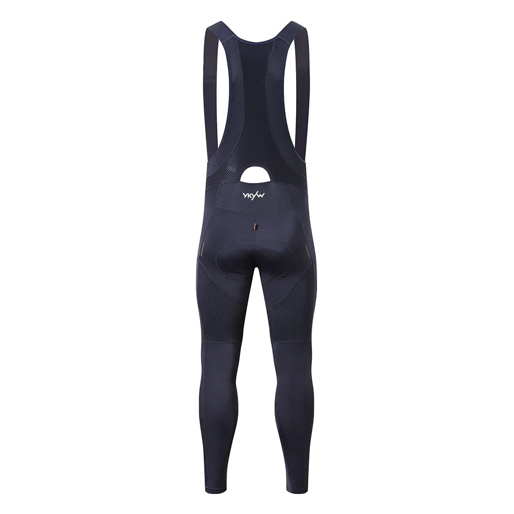 YKYWBIKE Men's Cycling Bib Long Pants Spring Autumn Long Cycling Pants Bib Road Bike Pants Bib Tights Cycling Bib Pants