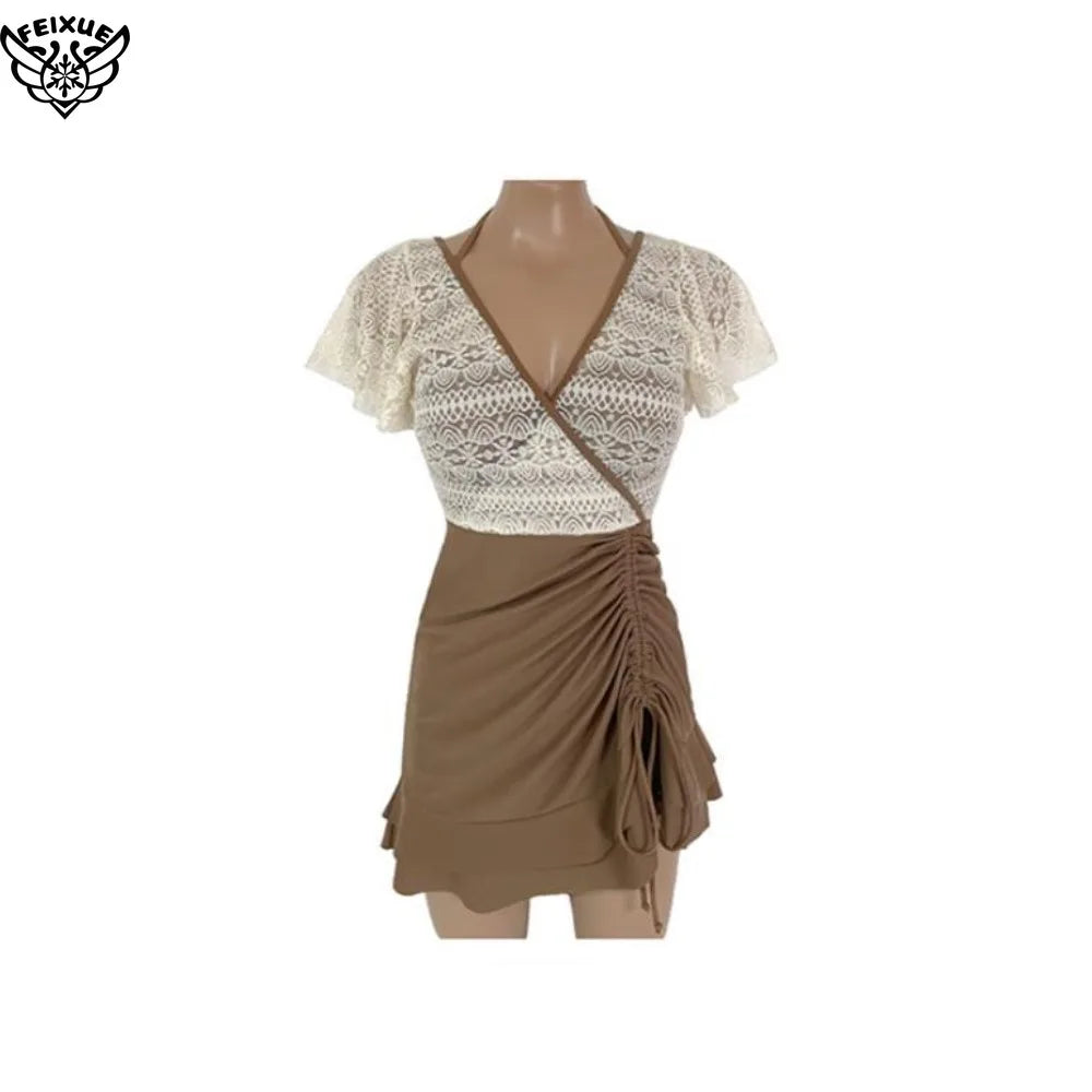 Retro Fre Sle Women's One-Piece Swimsuit Bikini for Vaion Thermal Spa Slimming Design Casual Swimwear Ort Sve Hot Spring Resort