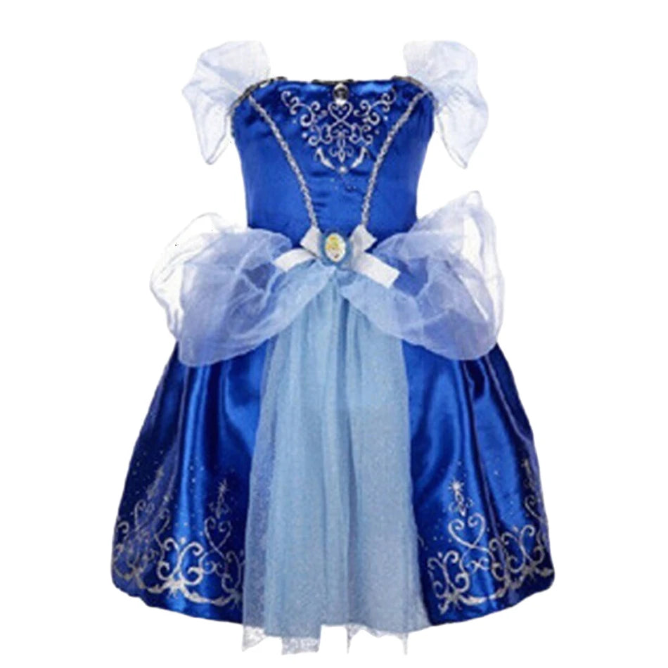 Summer Princess Costume Party Fancy Flower Vestido New 2025 Christmas Birthday Carnival Dress Up Rapunzal Belle Disguise Frock