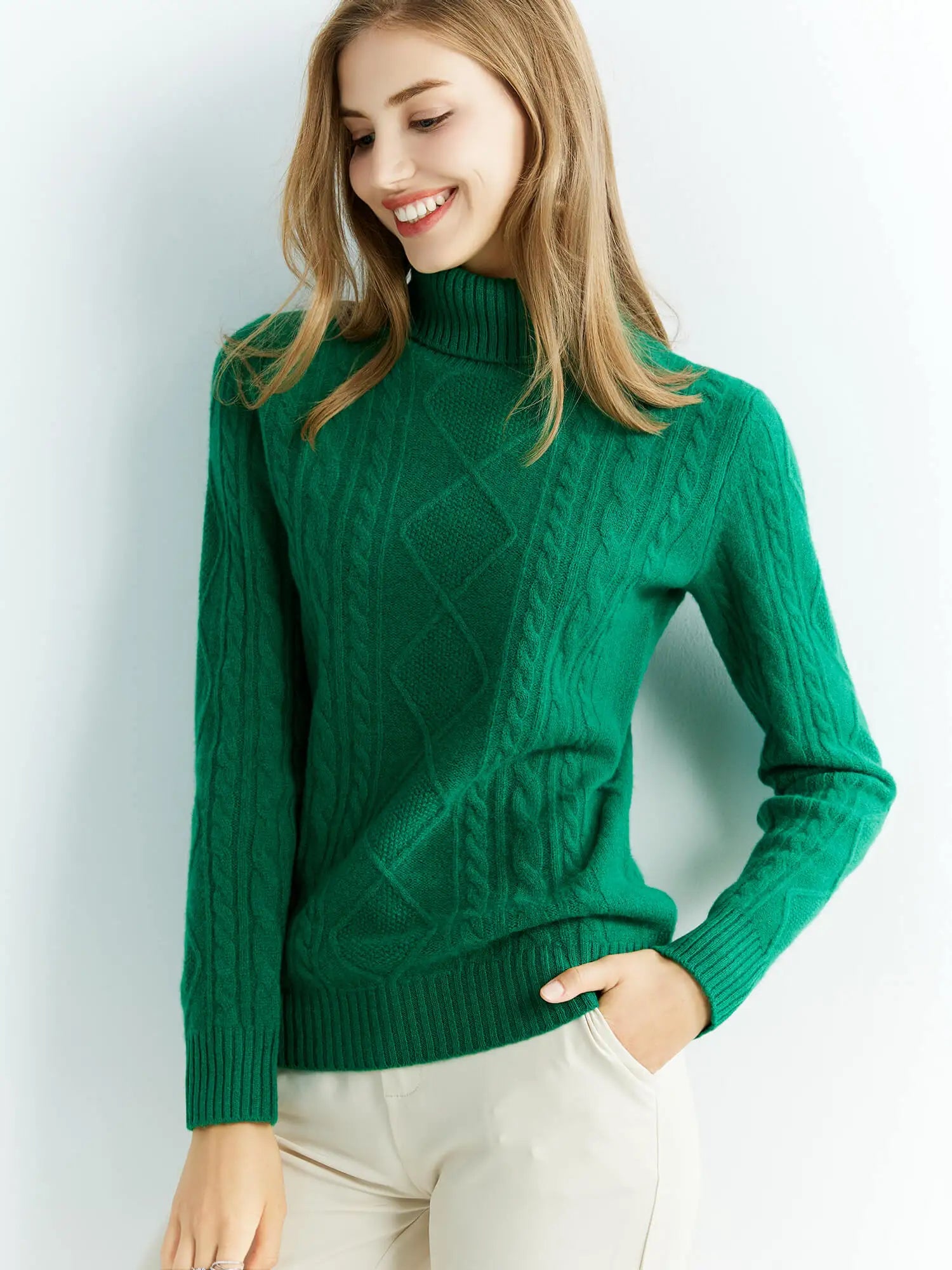 Cashmere Sweater Women Knitted Sweaters 100% Merino Wool Turtleneck Long-Sleeve Knit Pullover 2022 Winter Autumn Jumper Clothing