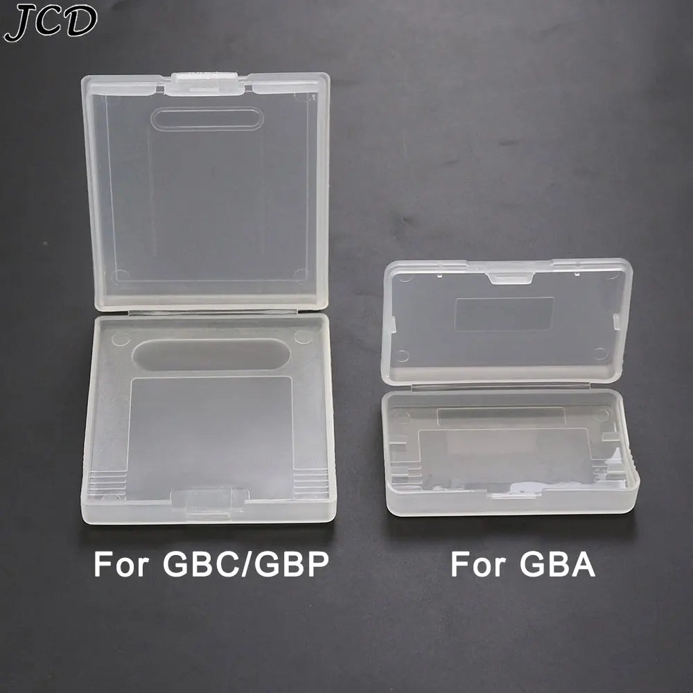 JCD 10pcs Plastic Game Cartridge Card Case for GameBoy Color GBC GBA GBP Gaming Cards Anti-Dust Clear Protective Box