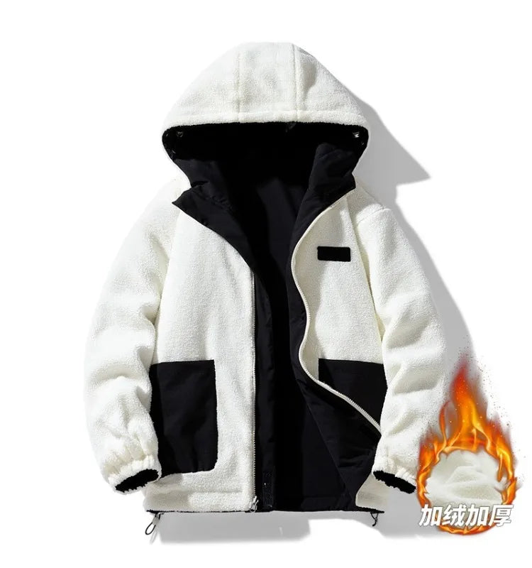 New Autumn and Winter Outerwear for Men, Loose Casual Hooded, Thick, Warm, Comfortable, Versatile, High-quality Jacket for Men