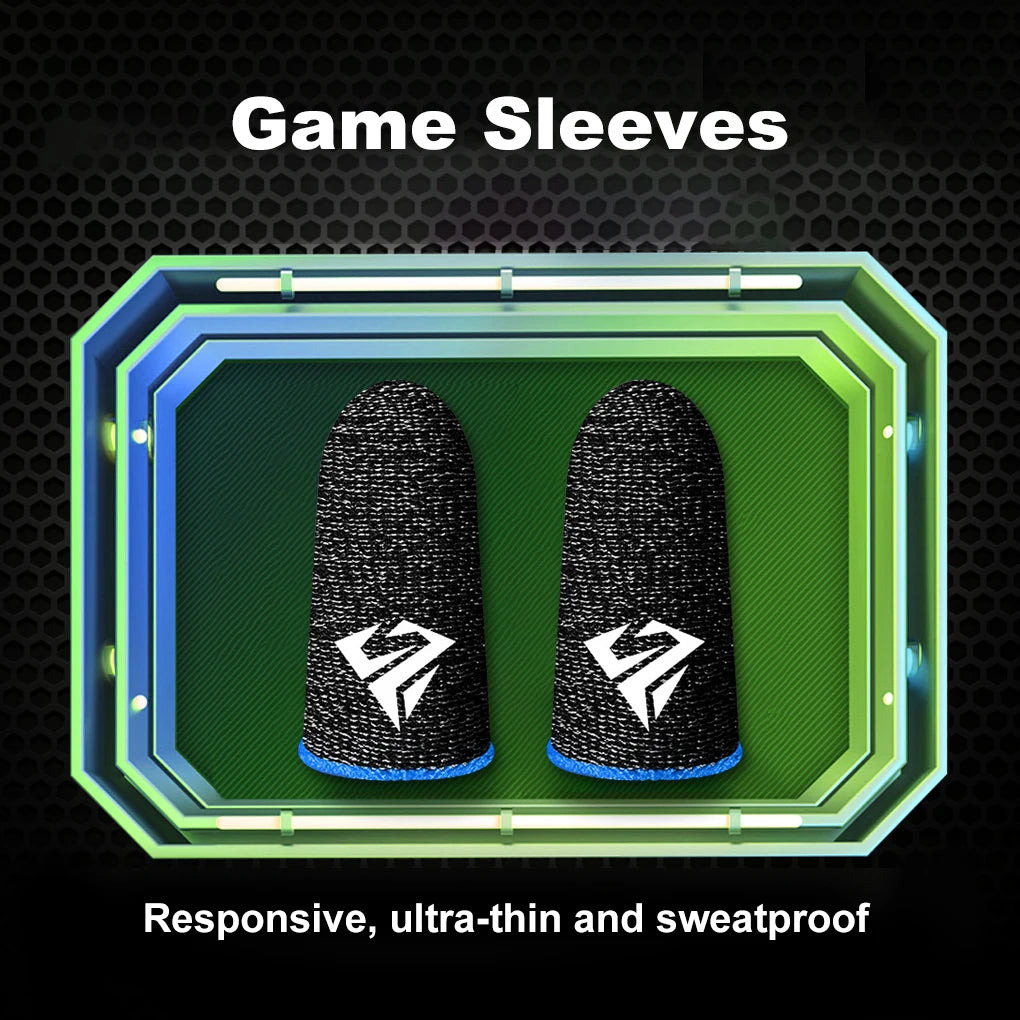10PCS Mobile Phone Gaming Fingertip Sleeves Sweat-Proof Finger Cover Game Non-slip Touch Screen Thumb Fingertip Sleeves