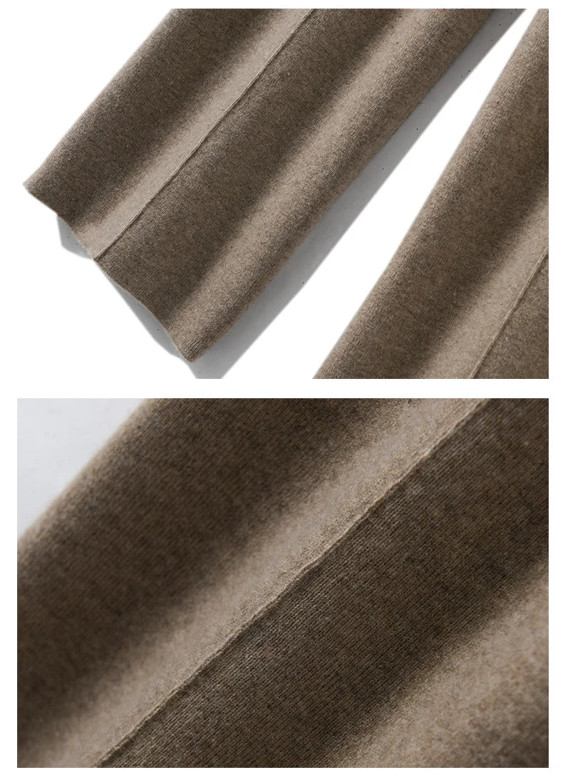 2023 New Autumn and Winter  Women Cashmere Fashion Pants Knitted Loose Cashmere Women Pants Women