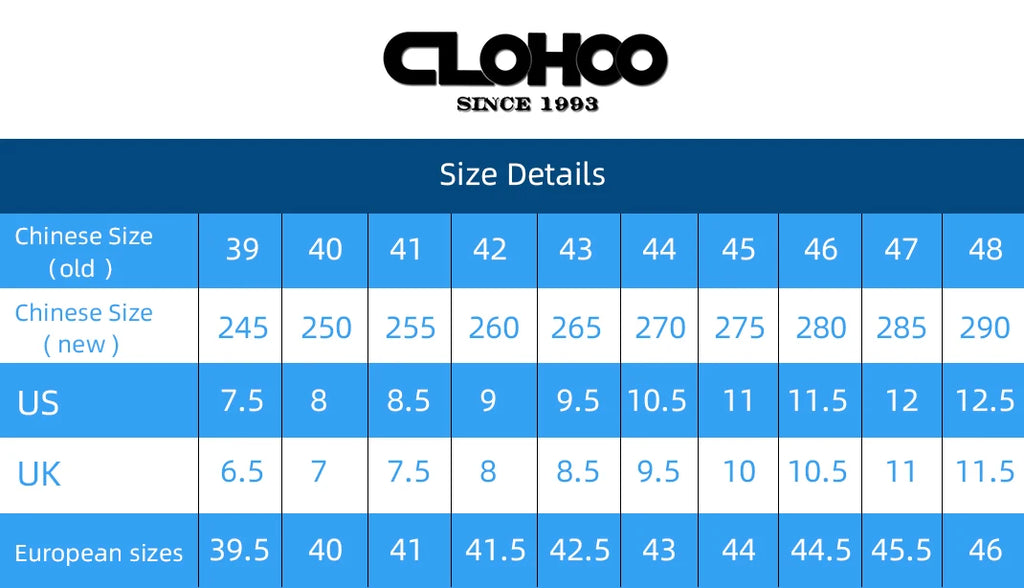 CLOHOO Men's Handmade Casual Loafers Anti-Slip Comfortable Slip-On Driving Comfortable Leather Shoes